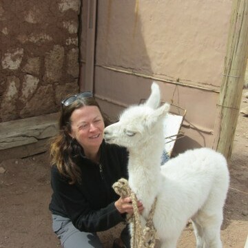 Shirley gets a kiss from a friend
